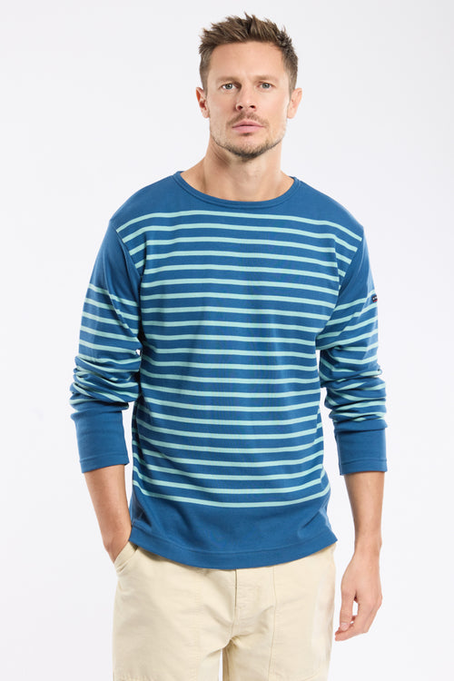 Long-sleeved Breton striped shirt - thick cotton - Armor-lux - 1