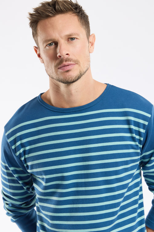 Long-sleeved Breton striped shirt - thick cotton - Armor-lux - 2