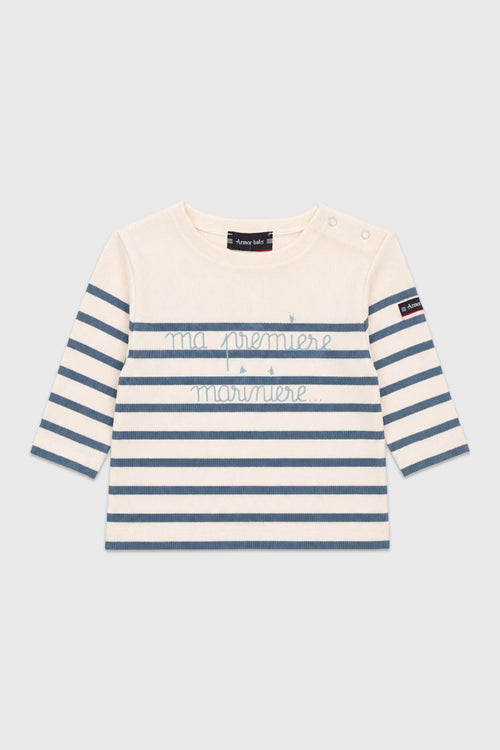 Baby striped Breton shirt - cotton - Armor-lux - 1