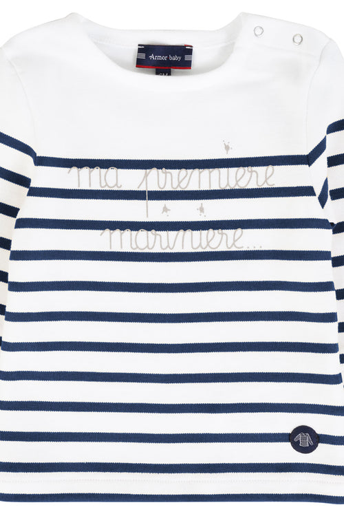 Baby Ma 1ère marinière Breton shirt - thick cotton - Armor-lux - 2