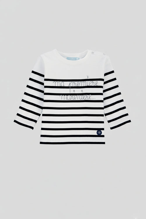 Baby Ma 1ère marinière Breton shirt - thick cotton - Armor-lux - 1