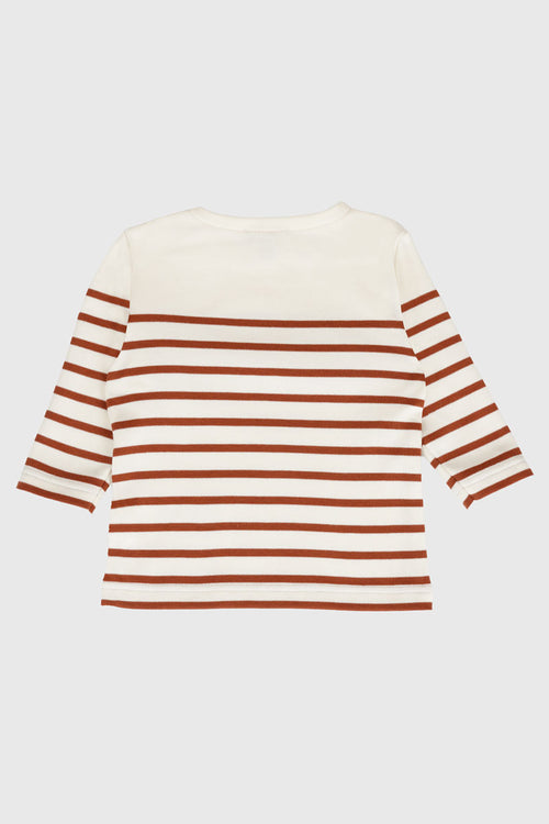 Baby Breton striped shirt Ma 1ère marinière (My first Breton shirt) - thick cotton - Armor-lux - 2