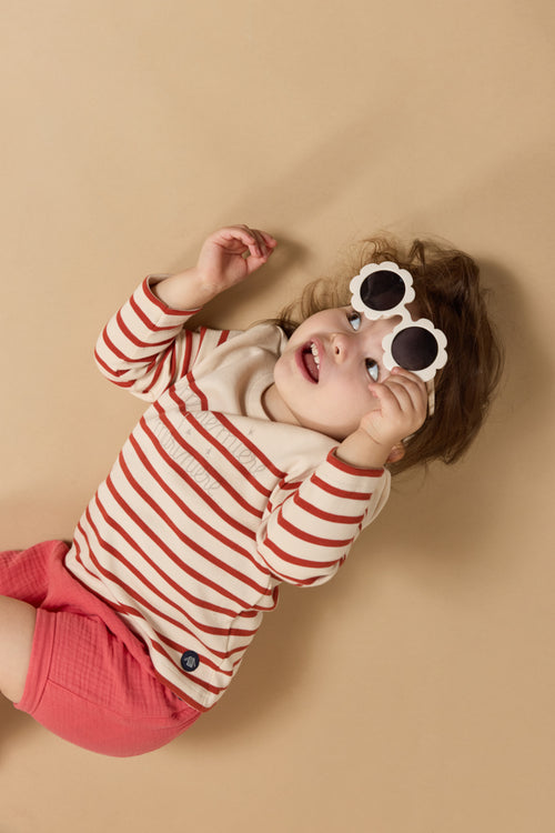 Baby Breton striped shirt Ma 1ère marinière (My first Breton shirt) - thick cotton - Armor-lux - 1