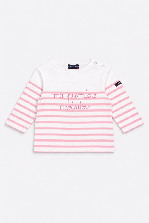 Baby striped Breton shirt - cotton - Armor-lux - 1