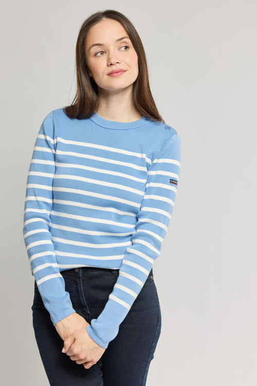 Striped fisherman sweater - cotton - Armor-lux - 1