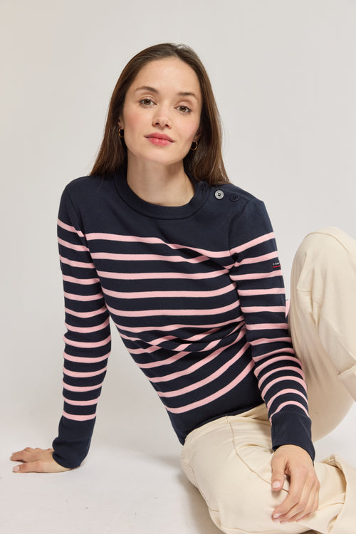 Pull marin rayé - coton - Armor-lux - 1