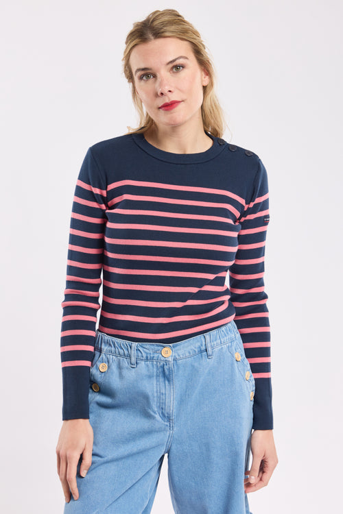 Pull marin rayé - coton - Armor-lux - 1