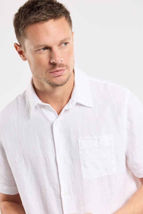 Short-sleeved shirt - linen - Armor-lux - 2