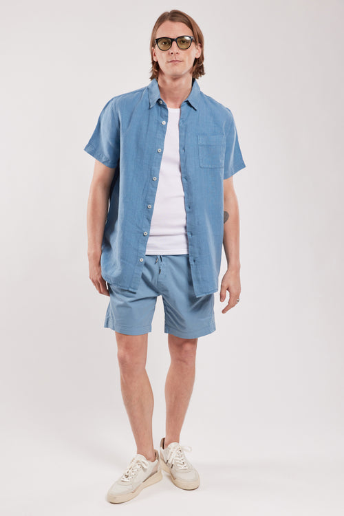 Short-sleeved shirt - linen - Armor-lux - 3