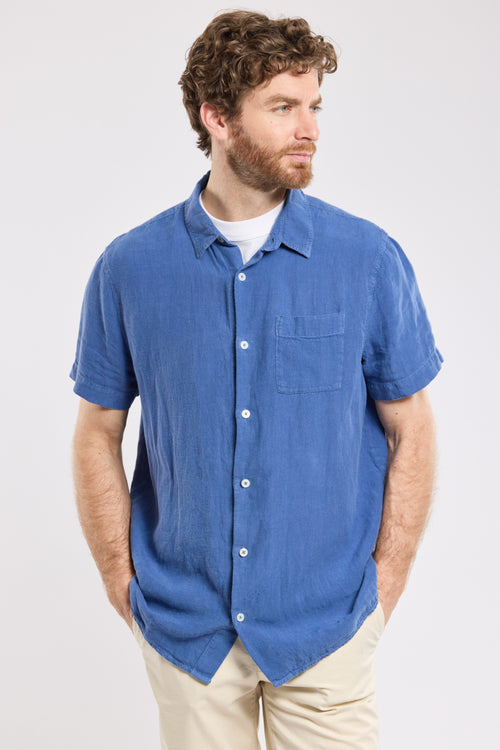 Short-sleeved shirt - linen - Armor-lux - 1