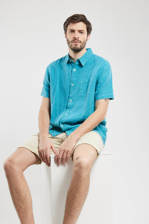 Short-sleeved shirt - linen - Armor-lux - 1