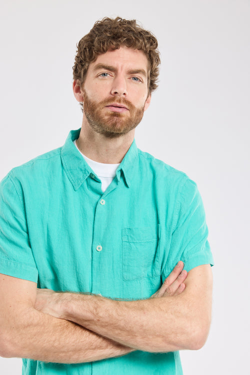 Short-sleeved shirt - linen - Armor-lux - 2