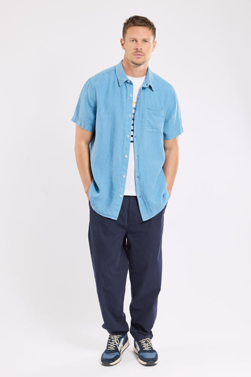 Short-sleeved shirt - linen - Armor-lux - 3