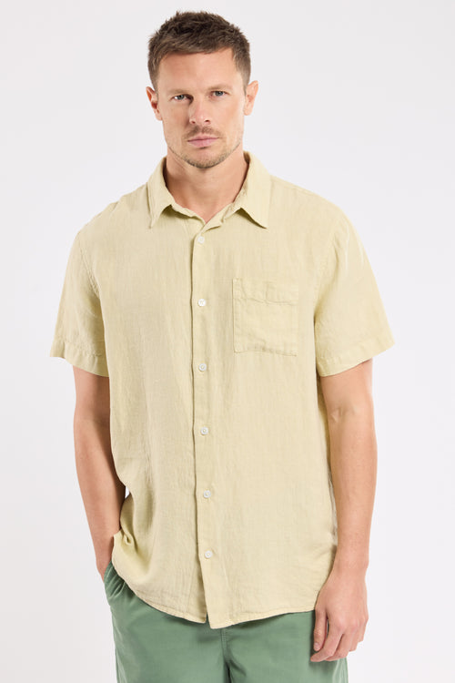 Short-sleeved shirt - linen - Armor-lux - 1
