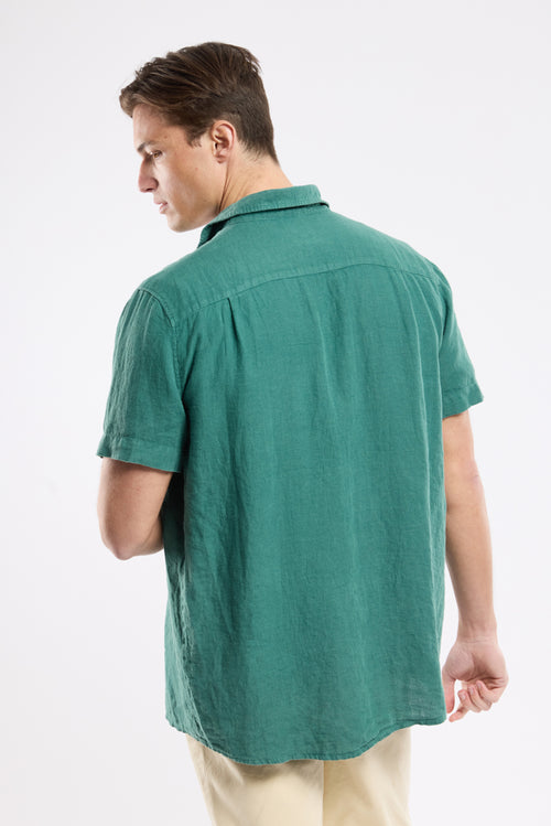 Short-sleeved shirt - linen - Armor-lux - 4