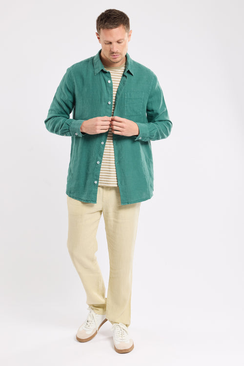 Comfort fit shirt - linen - Armor-lux - 2