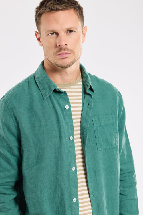 Comfort fit shirt - linen - Armor-lux - 3