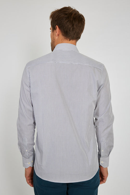 Chemise rayée en coton - coupe droite - Armor-lux - 3