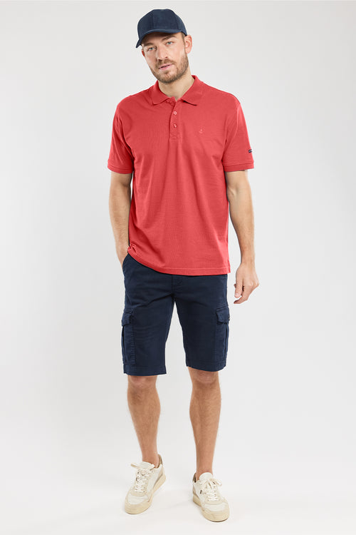 Russet polo shirt - cotton piqué - Armor-lux - 3