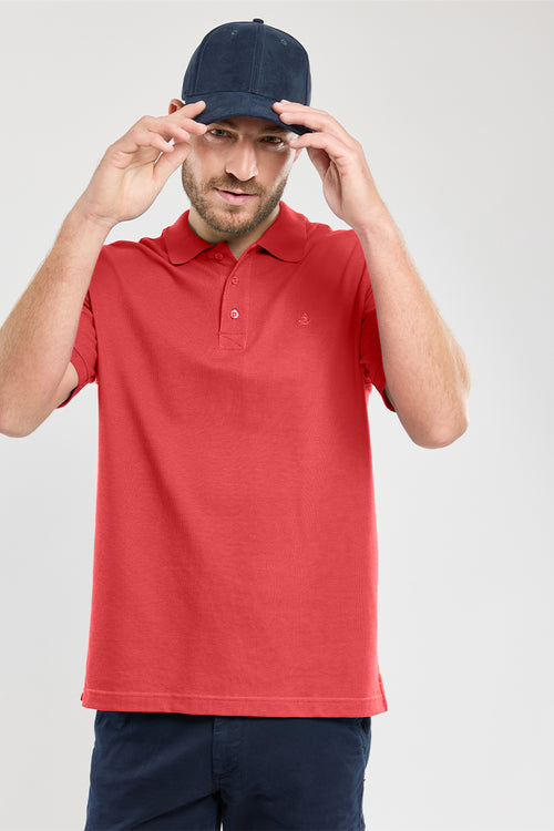 Russet polo shirt - cotton piqué - Armor-lux - 2