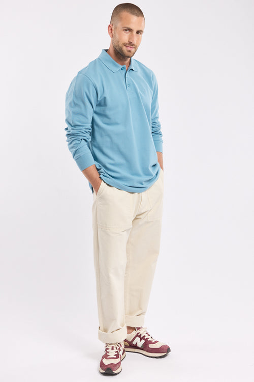 Poloshirt mit langen Ärmeln – Baumwoll-Pikee - Armor-lux - 1