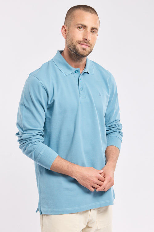 Poloshirt mit langen Ärmeln – Baumwoll-Pikee - Armor-lux - 1