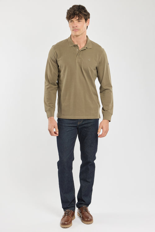 Long-sleeve polo - piqué cotton - Armor-lux - 3