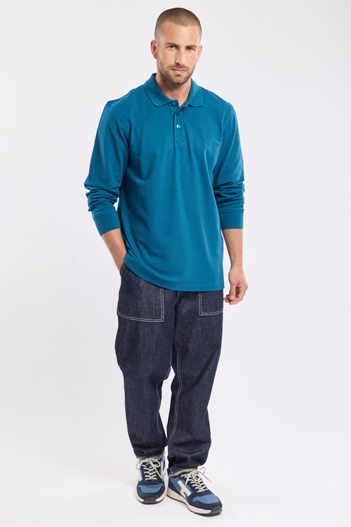 Poloshirt mit langen Ärmeln – Baumwoll-Pikee - Armor-lux - 2