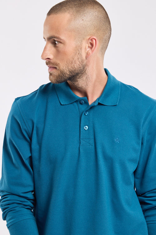 Poloshirt mit langen Ärmeln – Baumwoll-Pikee - Armor-lux - 1