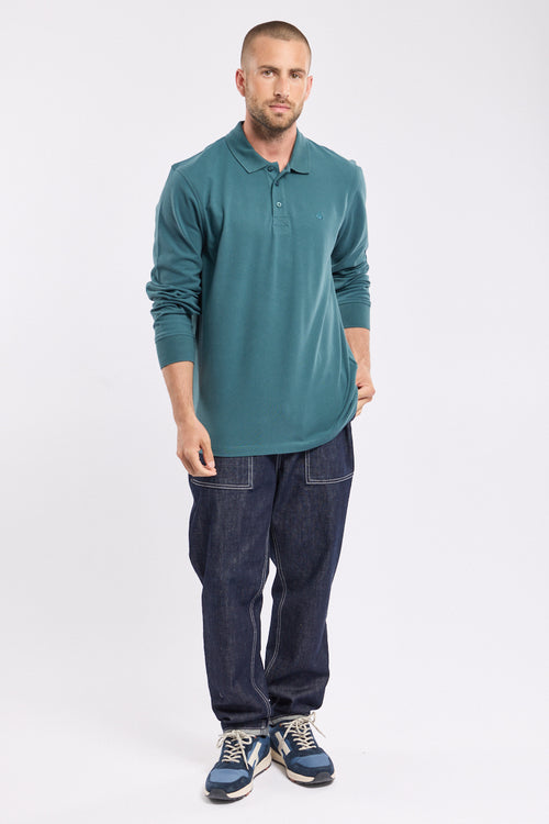 Poloshirt mit langen Ärmeln – Baumwoll-Pikee - Armor-lux - 2