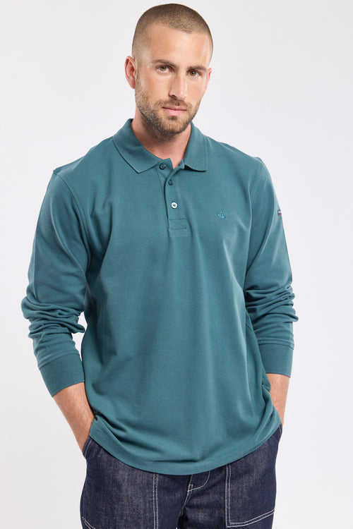 Poloshirt mit langen Ärmeln – Baumwoll-Pikee - Armor-lux - 1