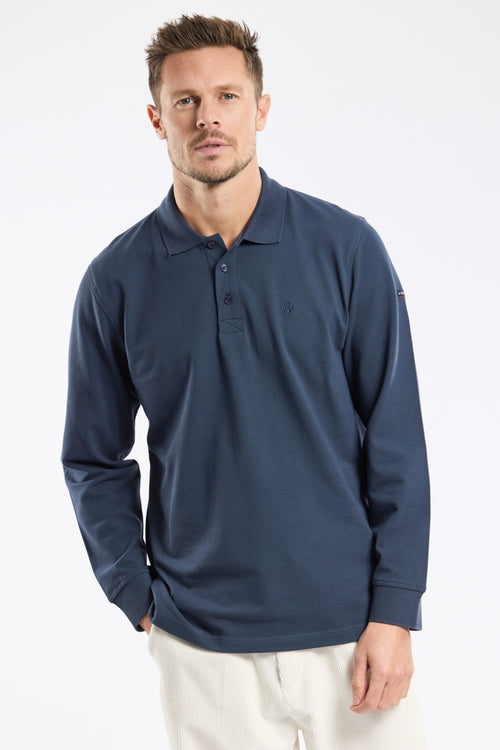 Polo manches longues - coton piqué - Armor-lux - 1