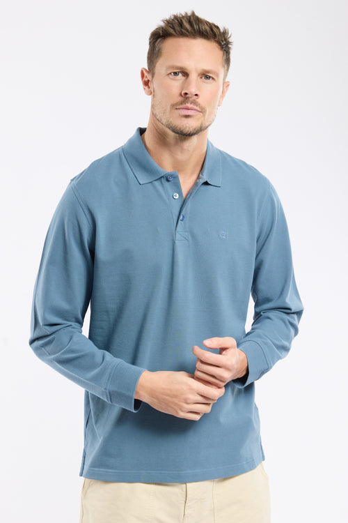 Polo manches longues - coton piqué - Armor-lux - 1