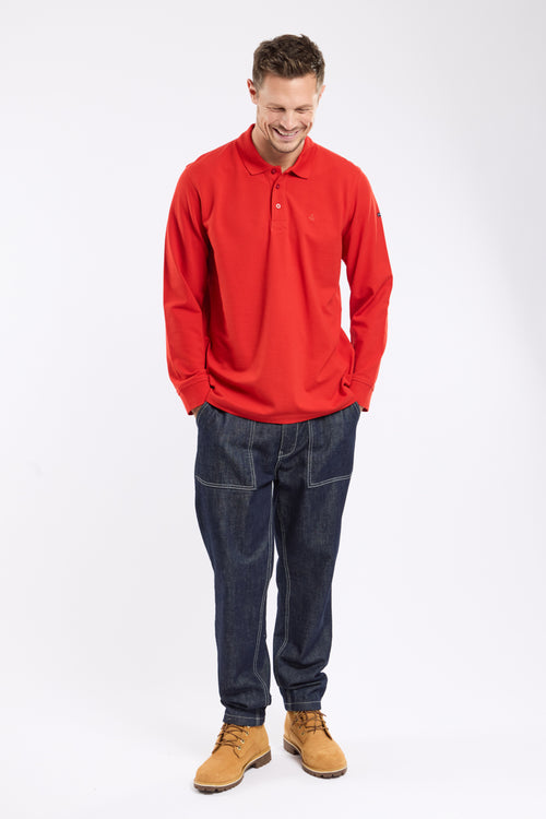 Long-sleeved polo shirt - cotton piqué - Armor-lux - 3