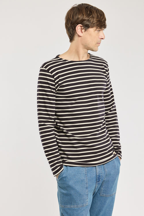 Fitted Breton striped shirt - heavy cotton - Armor-lux - 1
