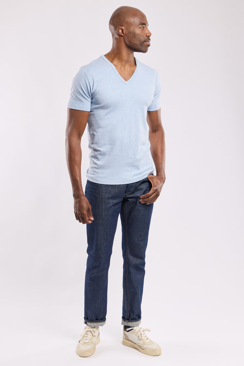 T-shirt col V - coton - Armor-lux - 3