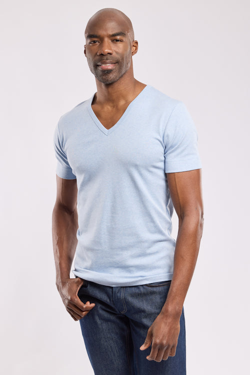 T-shirt col V - coton - Armor-lux - 4