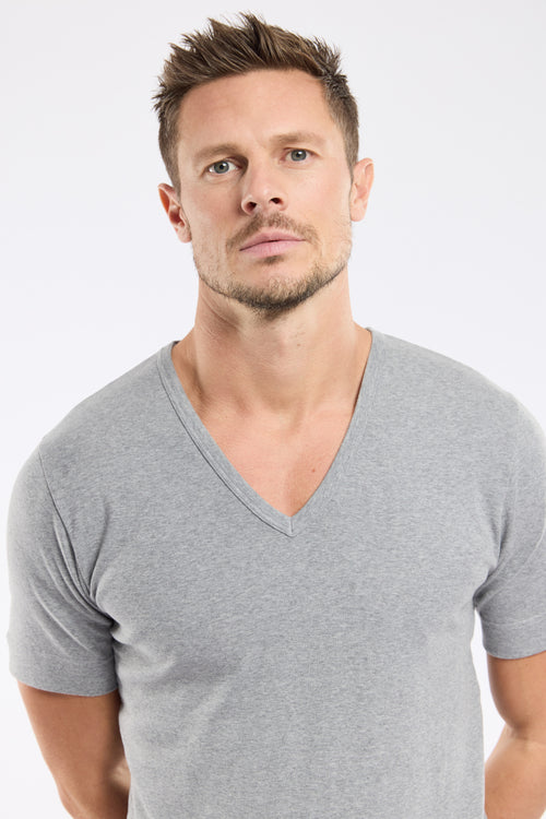 T-Shirt mit V-Ausschnitt – dicke Baumwolle - Armor-lux - 4