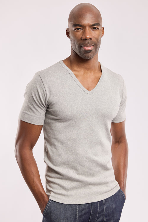 T-shirt col V - coton - Armor-lux - 3