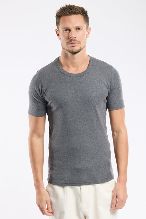 T-shirt col ras du cou - coton épais - Armor-lux - 1