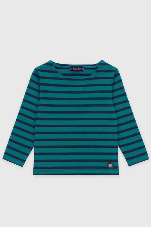 Kids Breton striped shirt – rustic cotton - Armor-lux - 1