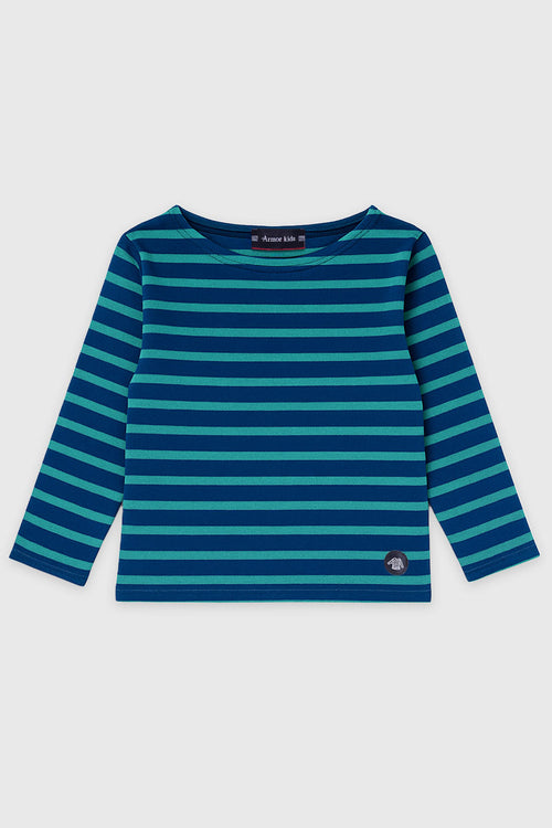 Kids Breton striped shirt – rustic cotton - Armor-lux - 1