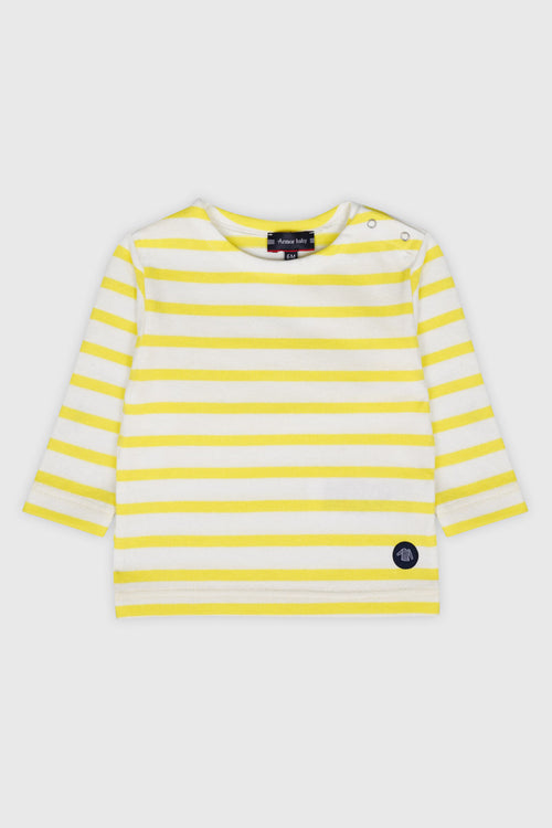 Baby Breton striped shirt - rustic cotton - Armor-lux - 1