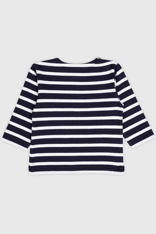 Baby Breton striped shirt - rustic cotton - Armor-lux - 2