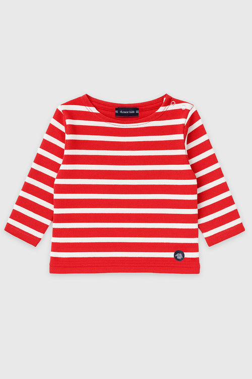 Baby Breton striped shirt - rustic cotton - Armor-lux - 1