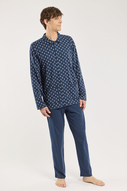 Pyjama imprimé - coton léger - Armor-lux - 1