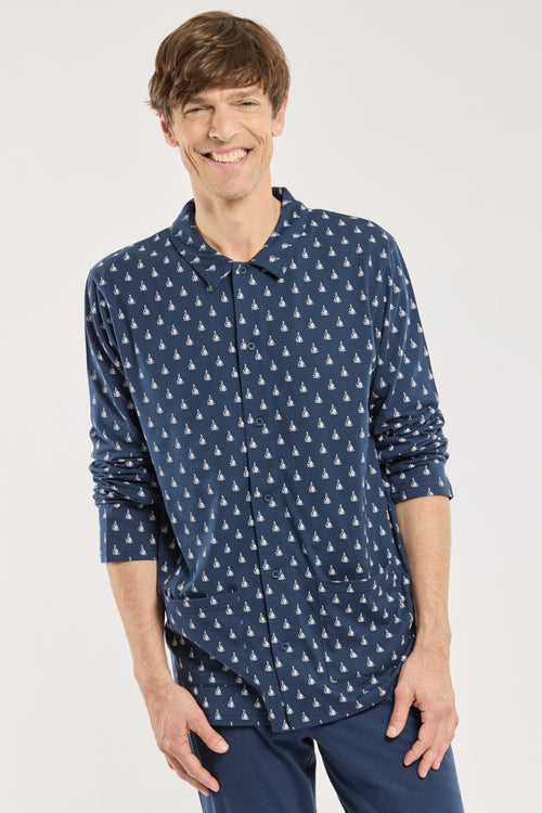 Printed pajamas - lightweight cotton - Armor-lux - 3