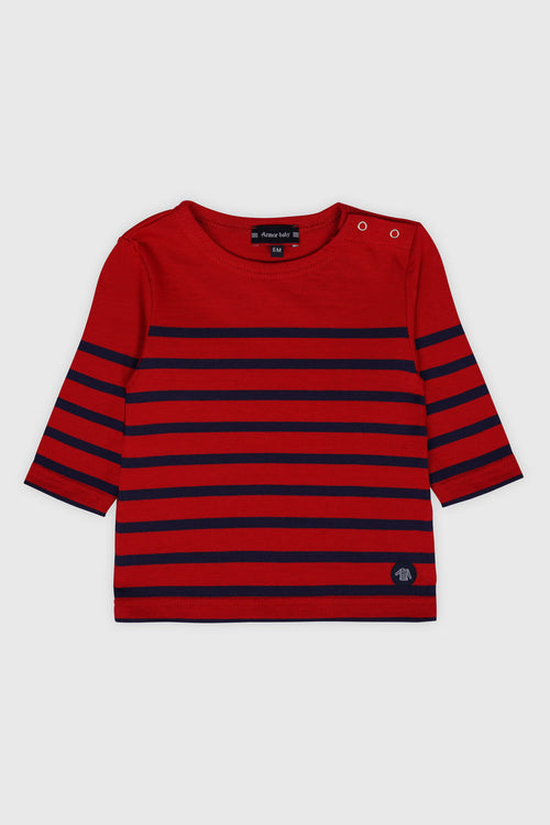 Baby Breton striped shirt - thick cotton - Armor-lux - 1
