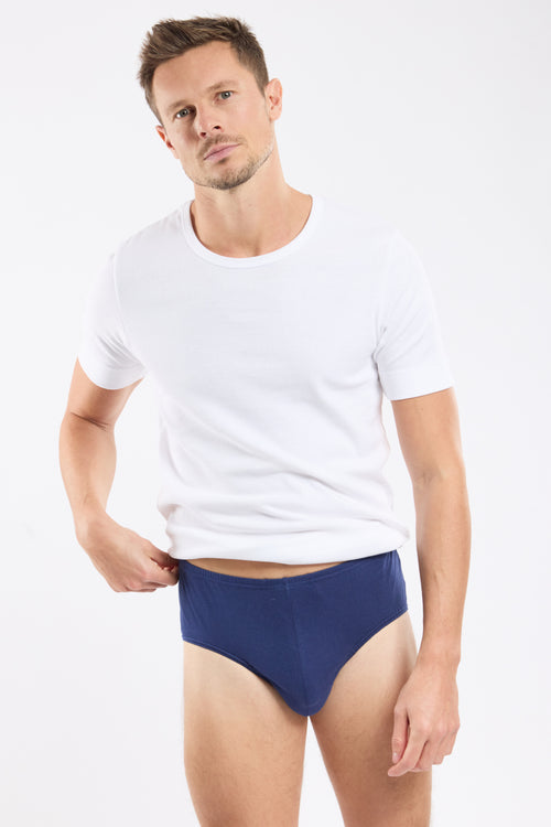 Einfarbiger Slip – leichte Baumwolle - Armor-lux - 1