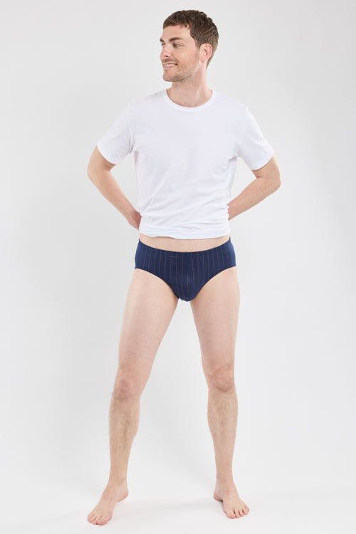 Striped briefs - lightweight cotton - Armor-lux - 4